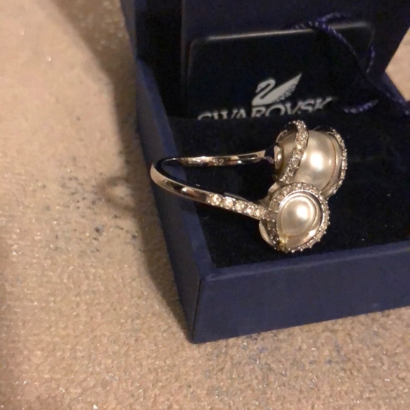 Swarovski double pearl ring size 52 - Picture 8 of 8